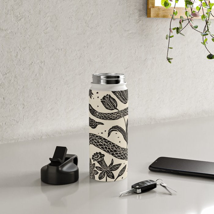 The Snake and the Snail - Cream Water Bottle Gallery Image 4