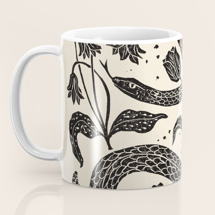 The Snake and the Snail - Cream Coffee Mug Gallery Image 3