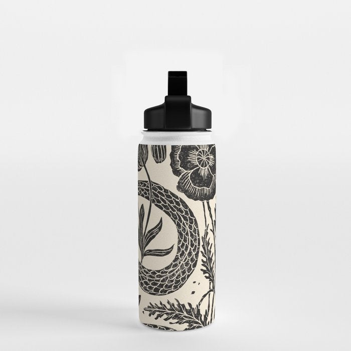 The Snake and the Snail - Cream Water Bottle Gallery Image 2