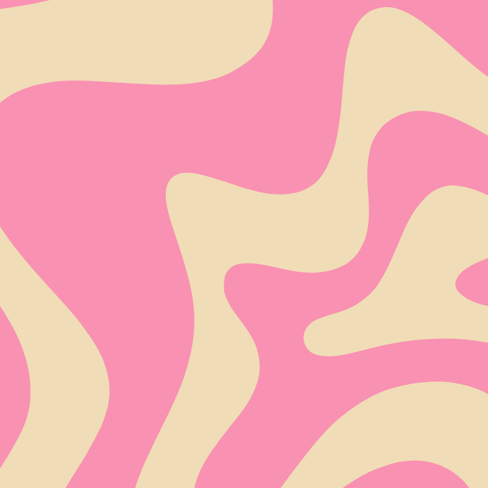 Retro Liquid Swirl Abstract Pattern in Pink Cream Coffee Mug Gallery Image 2