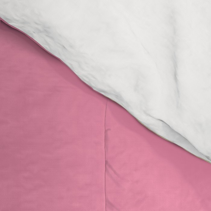 Retro Liquid Swirl Abstract Pattern in Pink Cream Comforter Gallery Image 4