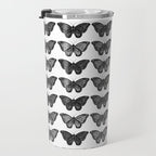 Monarch Butterfly - Black and White Travel Mug Gallery Image 3