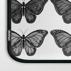 Monarch Butterfly - Black and White Laptop Sleeve Gallery Image 3
