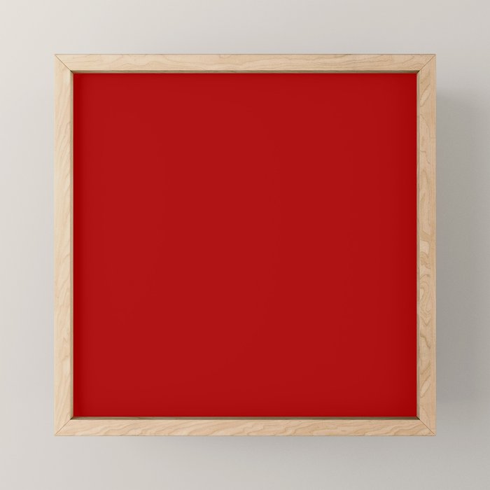 Chili Pepper Red - Solid Color Collection Mini Art Print Gallery Image 1