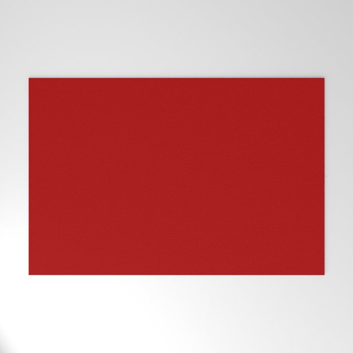 Chili Pepper Red - Solid Color Collection Welcome Mat Gallery Image 1