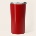 Chili Pepper Red - Solid Color Collection Travel Mug Gallery Image 2