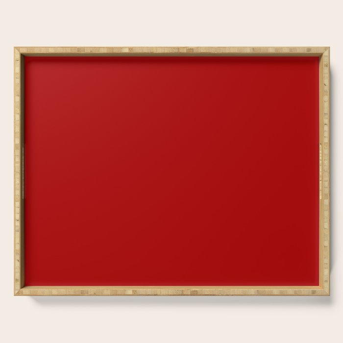 Chili Pepper Red - Solid Color Collection Serving Tray Gallery Image 1