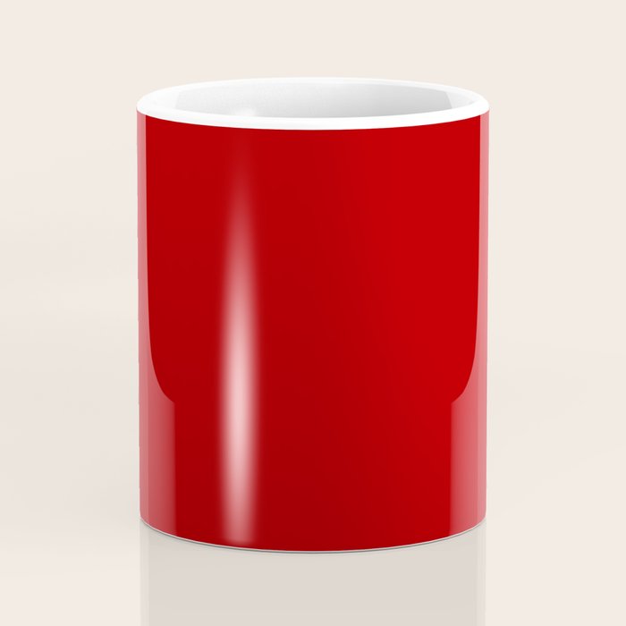 Chili Pepper Red - Solid Color Collection Coffee Mug Gallery Image 4