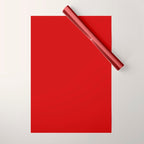 Chili Pepper Red - Solid Color Collection Wrapping Paper Gallery Image 1