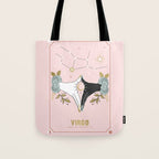 Virgo Zodiac Series Tote Bag Gallery Image 1