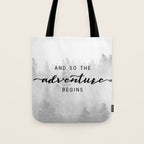 And So The Adventure Begins Tote Bag Gallery Image 1