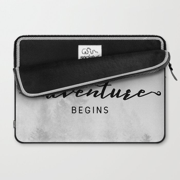 And So The Adventure Begins Laptop Sleeve Gallery Image 2