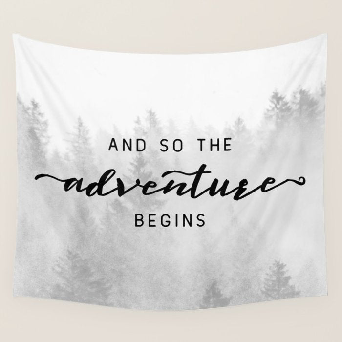 And So The Adventure Begins Wall Tapestry Gallery Image 4