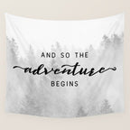 And So The Adventure Begins Wall Tapestry Gallery Image 4