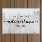 And So The Adventure Begins Outdoor Rug Gallery Image 1