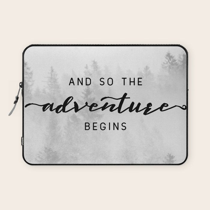 And So The Adventure Begins Laptop Sleeve Gallery Image 1