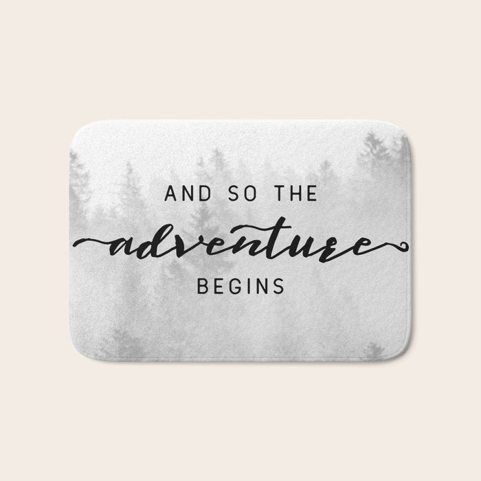 And So The Adventure Begins Bath Mat Gallery Image 1
