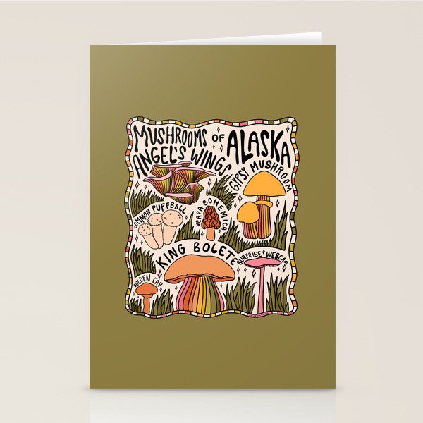 Mushrooms of Alaska Stationery Card Gallery Image 1