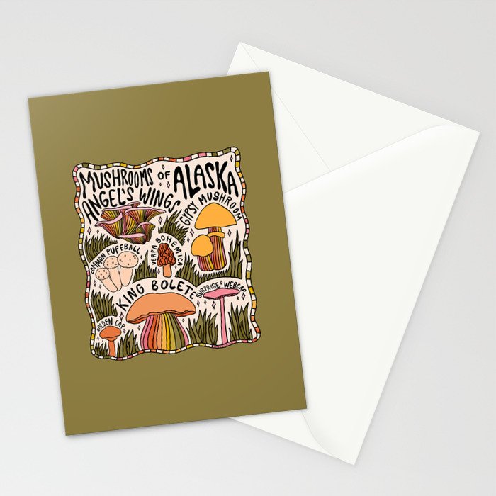Mushrooms of Alaska Stationery Card Gallery Image 2