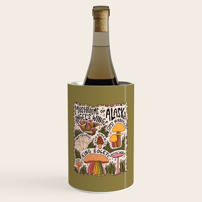 Mushrooms of Alaska Wine Chiller Gallery Image 1