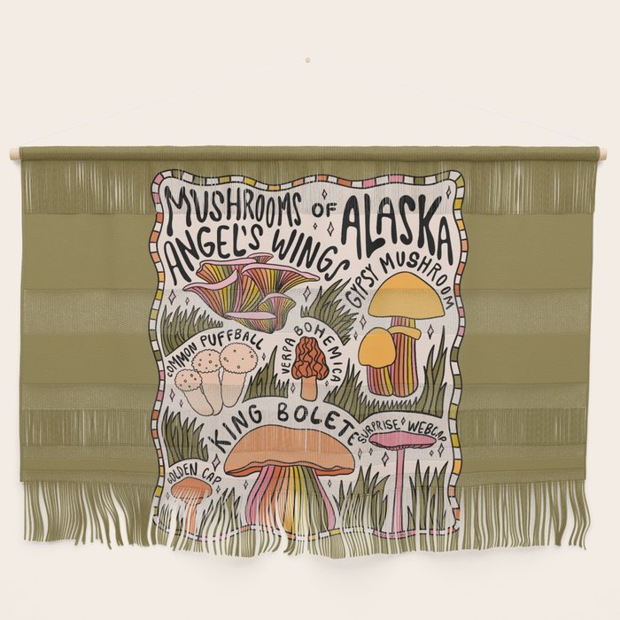 Mushrooms of Alaska Wall Hanging Gallery Image 1