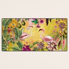 Tropical Flamingo Island Desk Mat Gallery Image 3