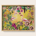 Tropical Flamingo Island Serving Tray Gallery Image 1