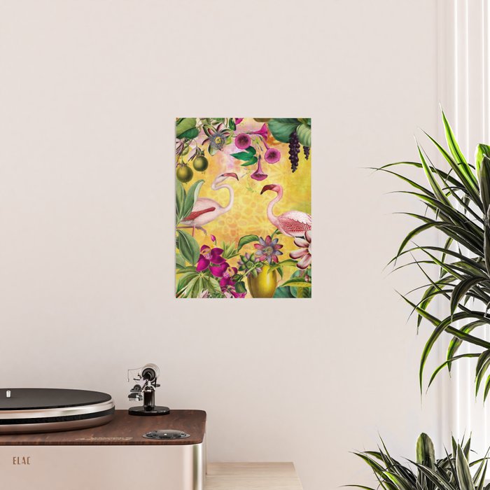 Tropical Flamingo Island Poster Gallery Image 2