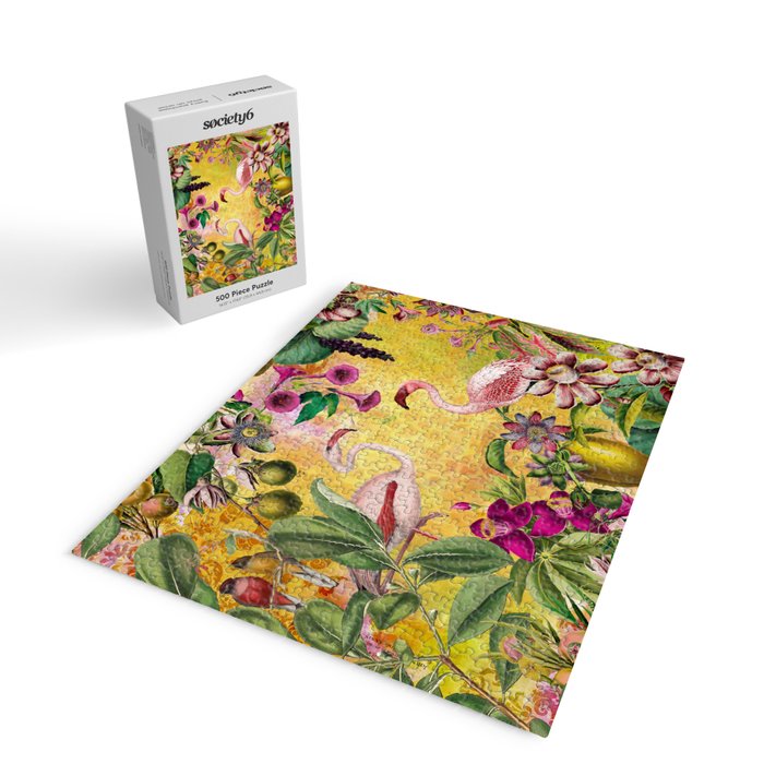 Tropical Flamingo Island Jigsaw Puzzle Gallery Image 2