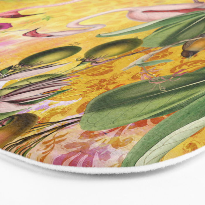 Tropical Flamingo Island Bath Mat Gallery Image 3