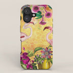 Tropical Flamingo Island iPhone Case Gallery Image 1