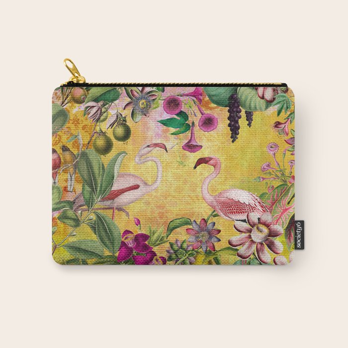Tropical Flamingo Island Carry All Pouch Gallery Image 1