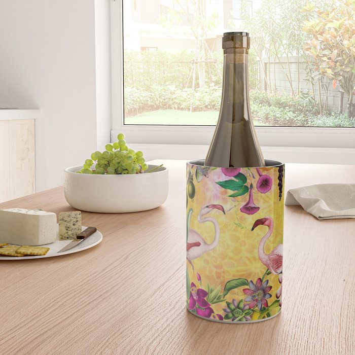 Tropical Flamingo Island Wine Chiller Gallery Image 4
