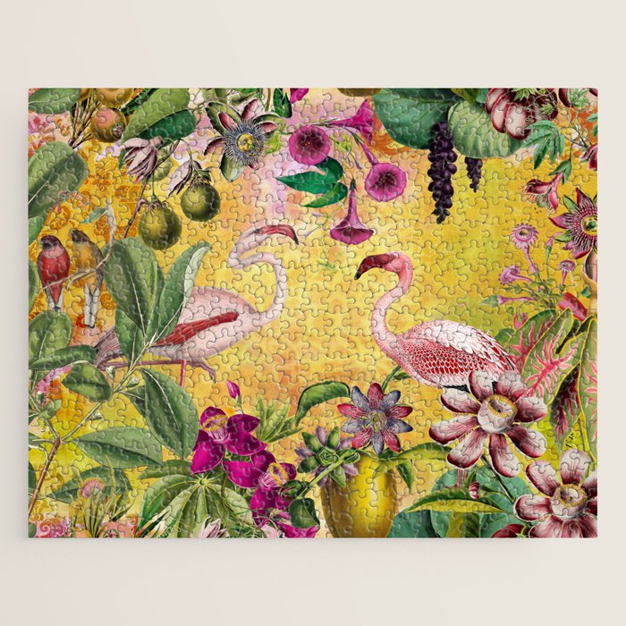 Tropical Flamingo Island Jigsaw Puzzle Gallery Image 1