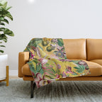 Tropical Flamingo Island Throw Blanket Gallery Image 1