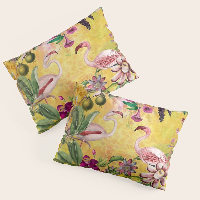 Tropical Flamingo Island Pillow Sham Gallery Image 3