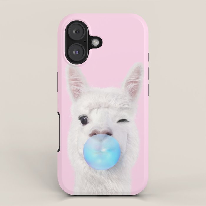 BUBBLEGUM LLAMA iPhone Case Gallery Image 1
