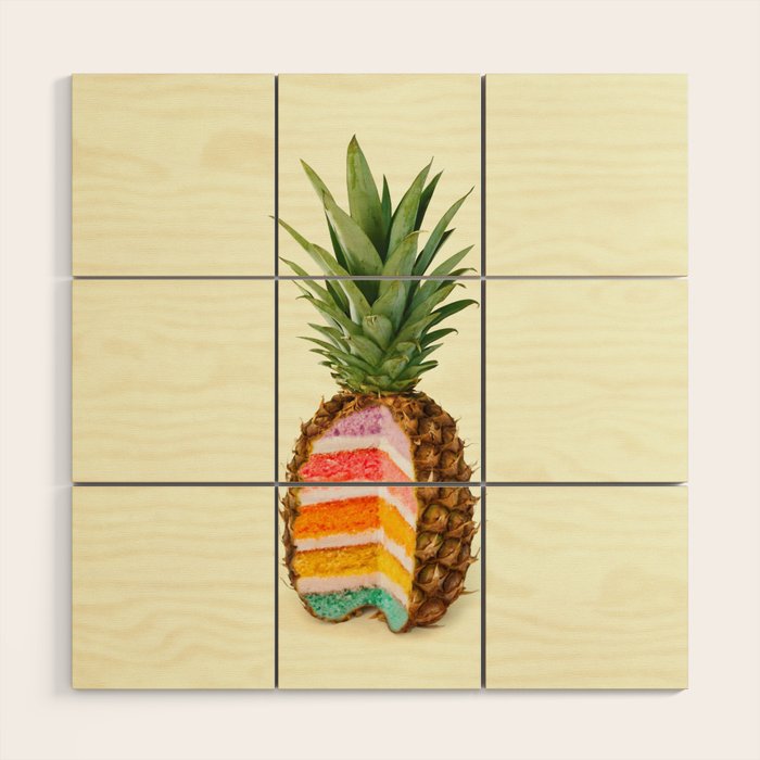 PINEAPPLE CAKE Wood Wall Art Gallery Image 1