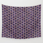 Hypnotized - vintage violet  Wall Tapestry Gallery Image 4