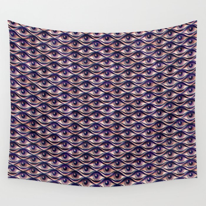 Hypnotized - vintage violet  Wall Tapestry Gallery Image 4