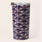 Hypnotized - vintage violet  Travel Mug Gallery Image 3