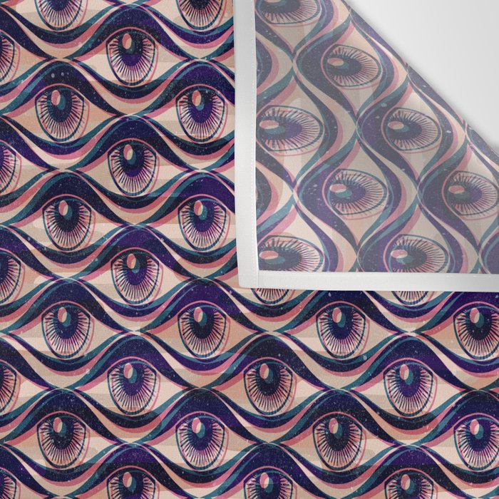 Hypnotized - vintage violet  Wall Tapestry Gallery Image 3