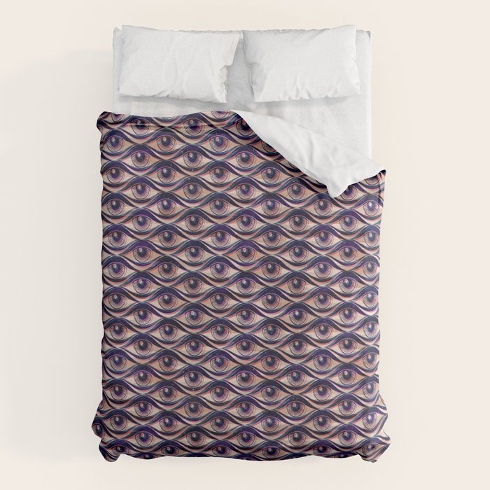 Hypnotized - vintage violet  Duvet Cover Gallery Image 1