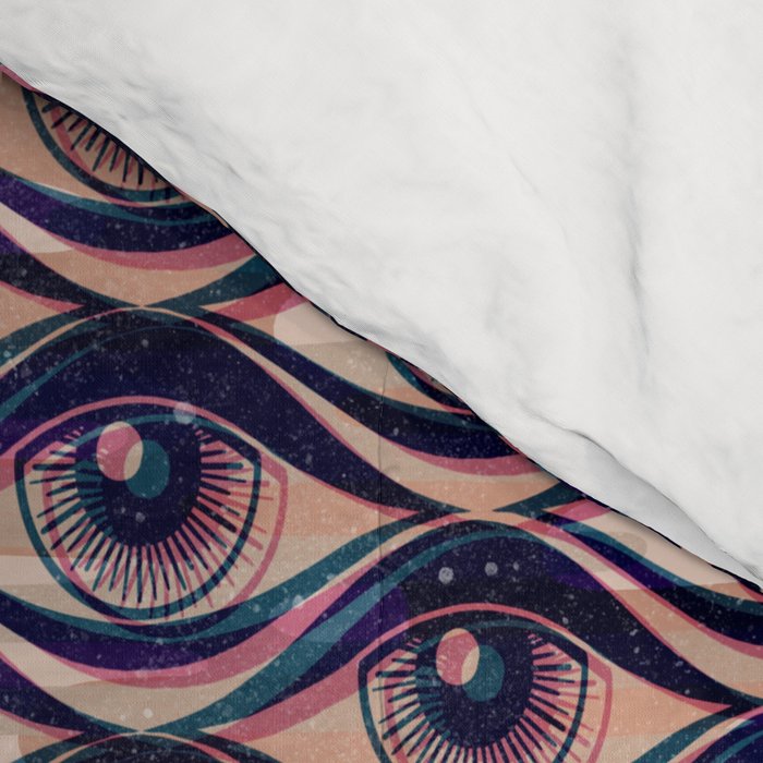 Hypnotized - vintage violet  Comforter Gallery Image 4