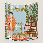 morning coffee Wall Tapestry Gallery Image 4