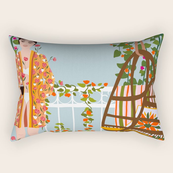 morning coffee Rectangular Pillow Gallery Image 2