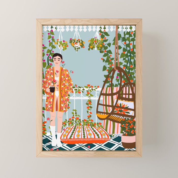 morning coffee Mini Art Print Gallery Image 1