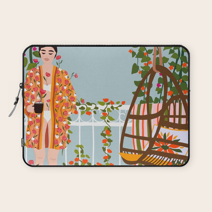 morning coffee Laptop Sleeve Gallery Image 1