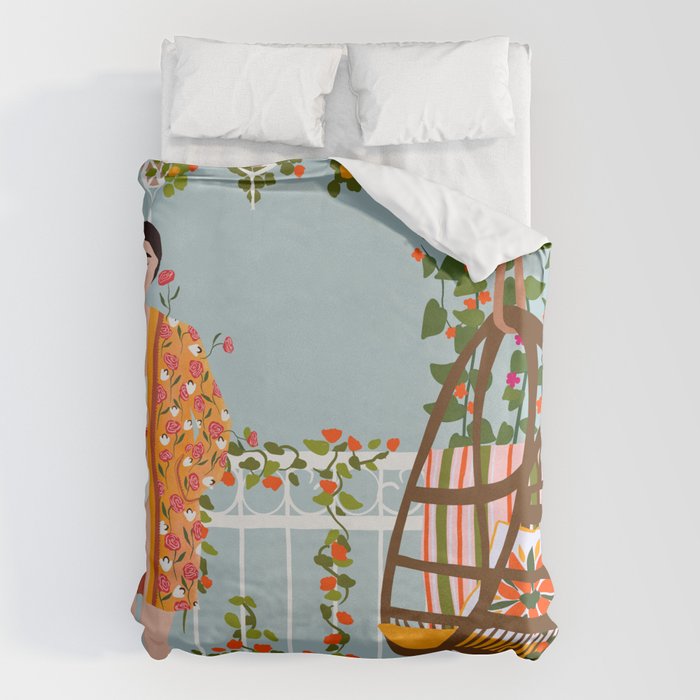 morning coffee Duvet Cover Gallery Image 1