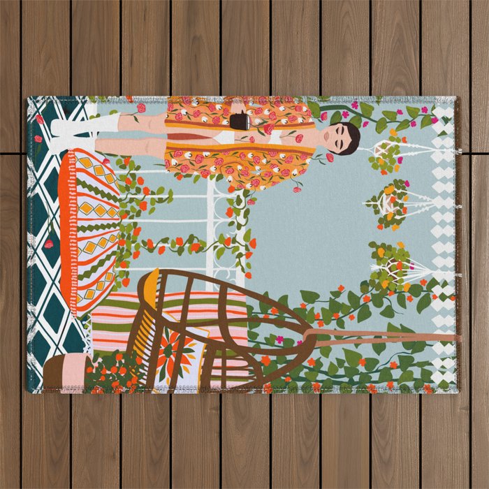morning coffee Outdoor Rug Gallery Image 1